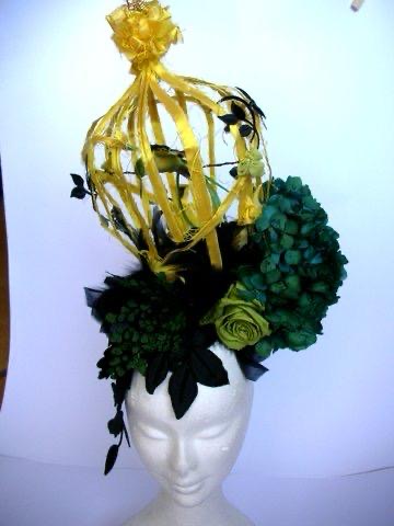 Headpiece a gabbia realizzato per editoriale Vogue Sposa